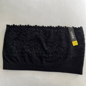 Coobie Black Lace Bandeau NWT